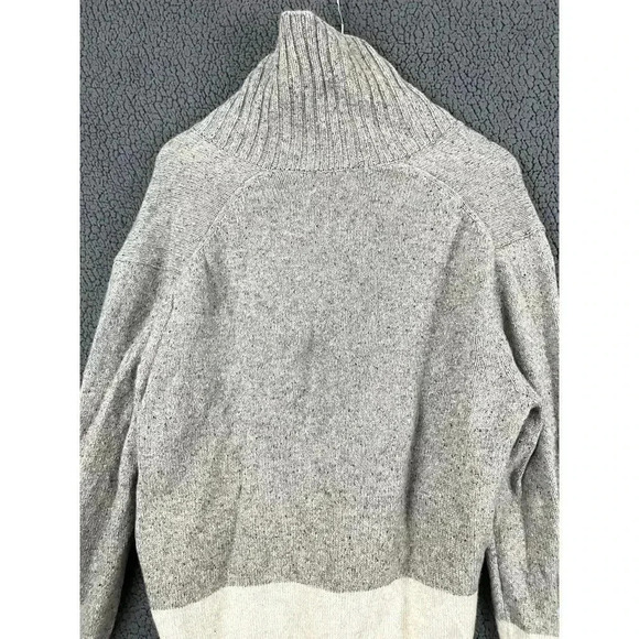 Gap Lambswool Sweater Men's Donegal Eng Stripe XL Gray - Picture 6 of 12